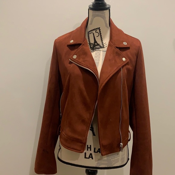 Forever 21 Jackets & Blazers - Rust coloured Faux Suede Jacket